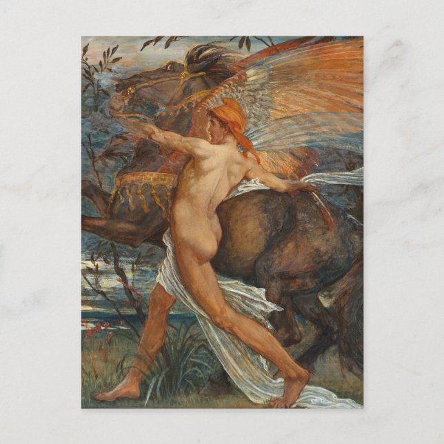 Postal Pegaso | Walter Crane (Anverso)