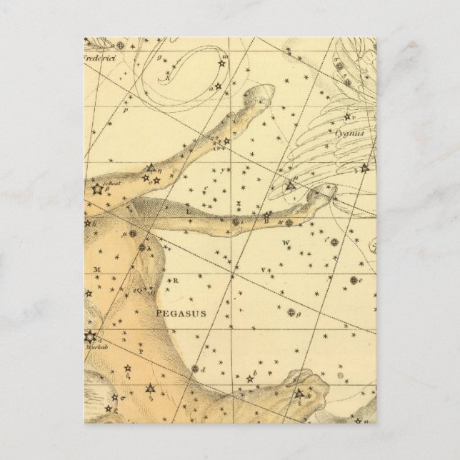 Postal Pegaso y Equuleus (Anverso)