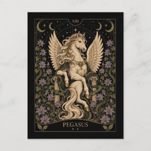 Postal Pegasus, arte de Tarot Starlit