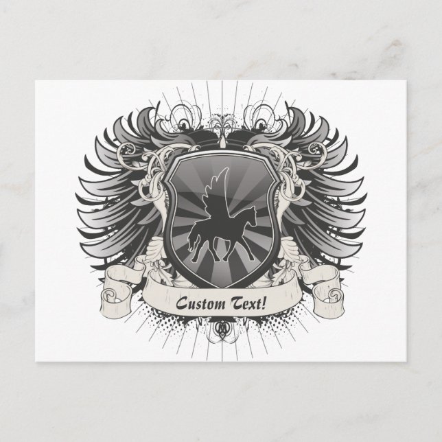 Postal Pegasus Escudo (Anverso)