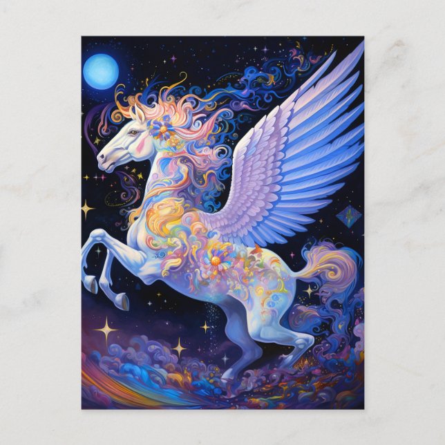 Postal Pegasus Fantasy Art (Anverso)