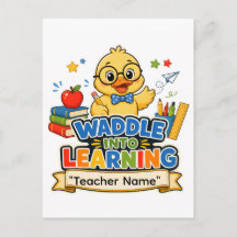 Pegatina de profesor de pato personalizada | Vadee