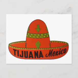 Postal Pegatina de viajes de Tijuana