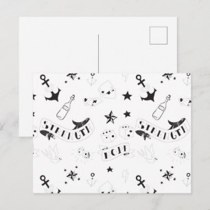 Postal Pegatinas de Flash de Tatuaje Esperanza