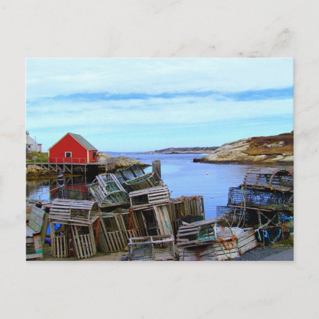 Postal Peggy's Cove, Nueva Escocia (Anverso)