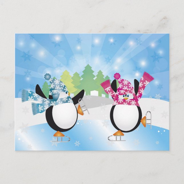 Postal Peguins Figura Skycard (Anverso)