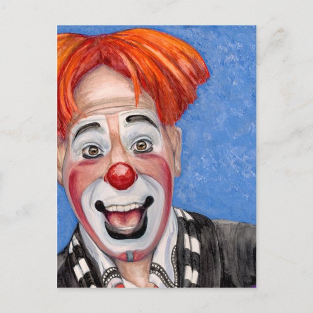 Postal Peines de Ryan del payaso (Anverso)