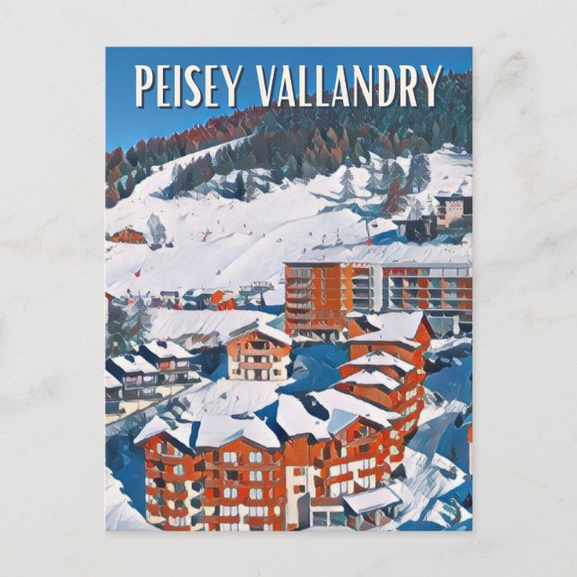 Postal Peisey-Vallandry Station de ski (Anverso)
