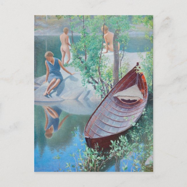 Postal Pekka Halonen Summer idyll Kesäidylliä (Anverso)