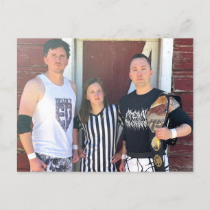 Postal Pelea de Barnyard - Máquina muerta vs media