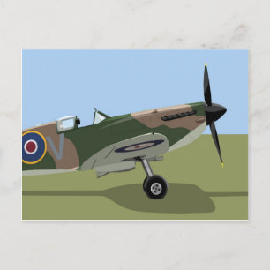 Postal Pelea de Spitfire WW2