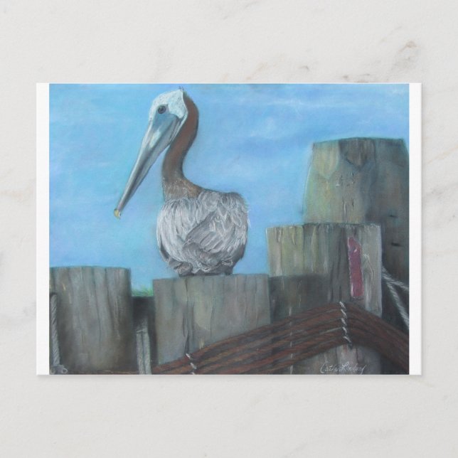 Postal Pelican de Hatteras Ferry (Anverso)