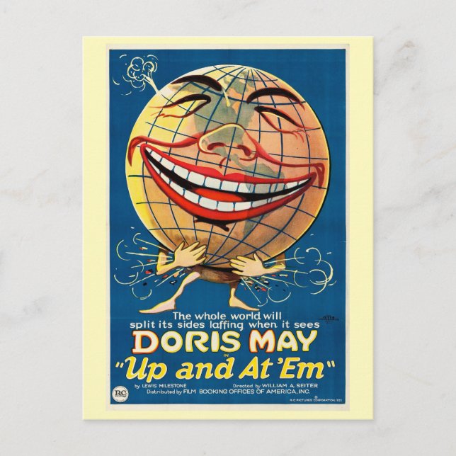 Postal Película de 1922 arriba y en 'Em (Anverso)