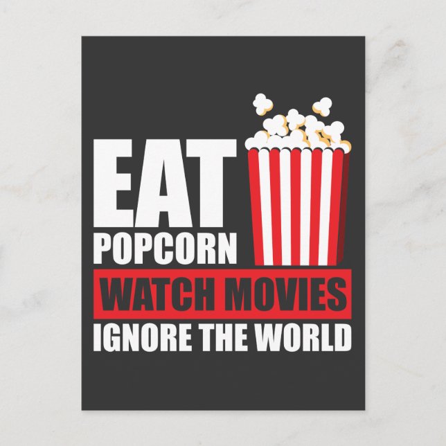 Postal Película de Popcorn Watch ignora el cine mundial (Anverso)