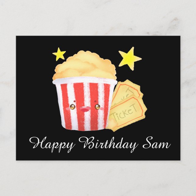 Postal Película Noche De Cine Y Entradas (Anverso)