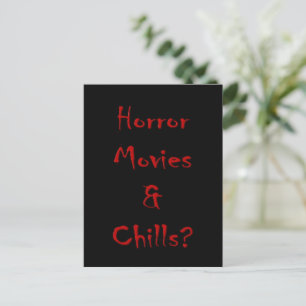 Postal ¿Películas de terror y escalofríos?