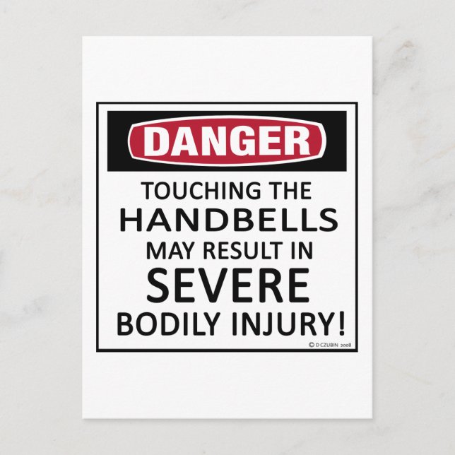 Postal Peligro de las campanas (Anverso)