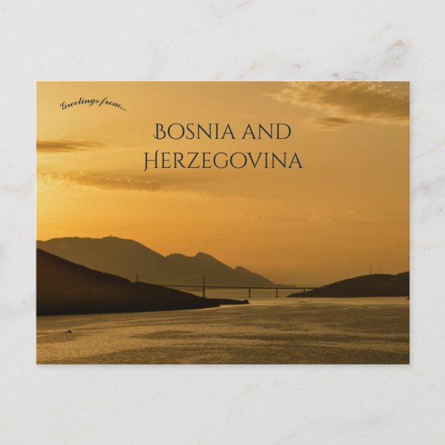 Postal Peljesac Bridge in Neum Bosnia and Herzegovina (Anverso)