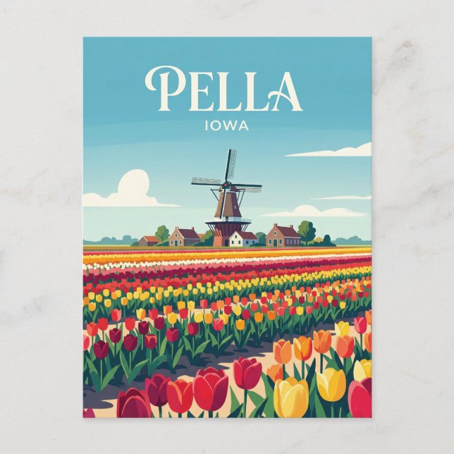 Postal Pella USA (Anverso)