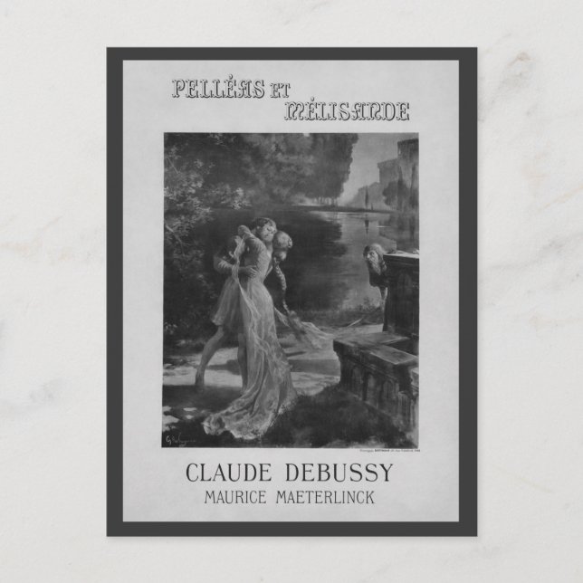 Postal Pelleas y Melisande Opera, 1902 (Anverso)