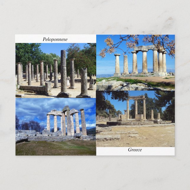 Postal Peloponeso - Grecia (Anverso)