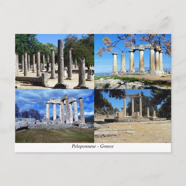 Postal Peloponeso - Grecia (Anverso)