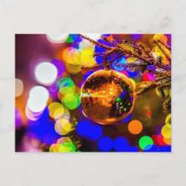 Postal Pelota amarilla, luces brillantes