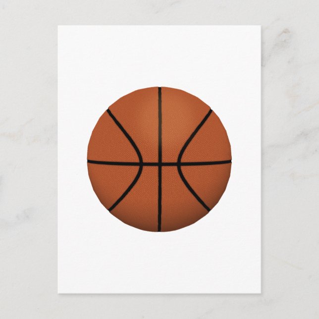 Postal Pelota de baloncesto: (Anverso)