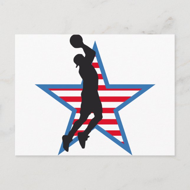 Postal pelota de baloncesto (Anverso)