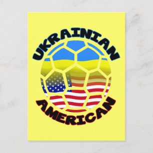 Postal Pelota de fútbol estadounidense de Ucrania