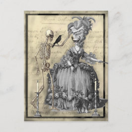 Postal Pelota de máscaras de Halloween