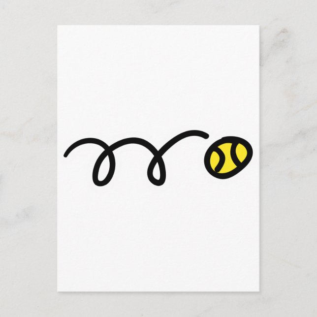 Postal Pelota de tenis (Anverso)