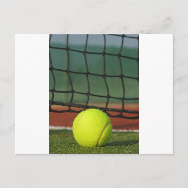 Postal Pelota De Tenis En La Corte (Anverso)