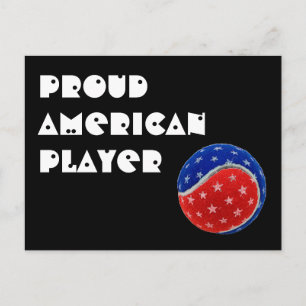 Postal Pelota de tenis en Stars & Stripes - Orgulloso jug