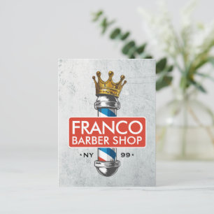 Postal Peluquería de peluquería Salón de pelo del Rey Cor