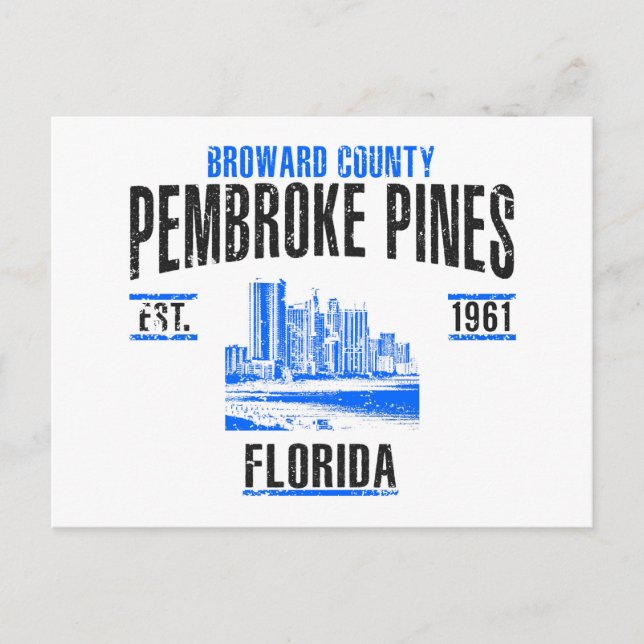 Postal Pembroke Pines (Anverso)