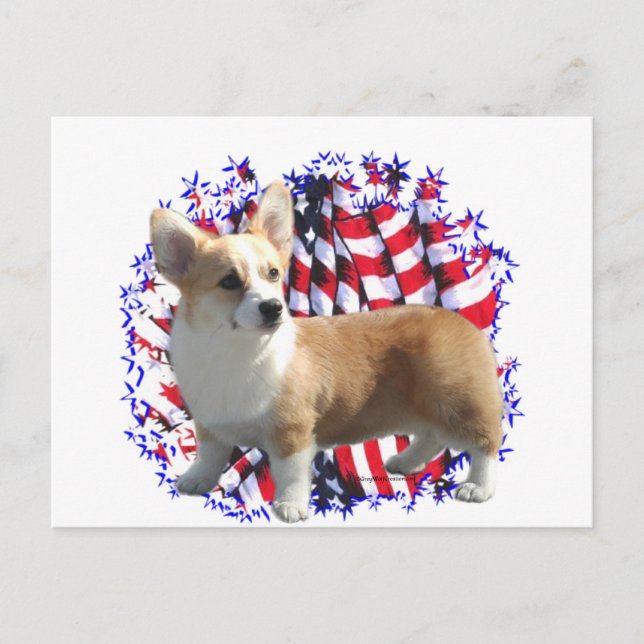 Postal Pembroke Welsh Corgi Patriot (Anverso)