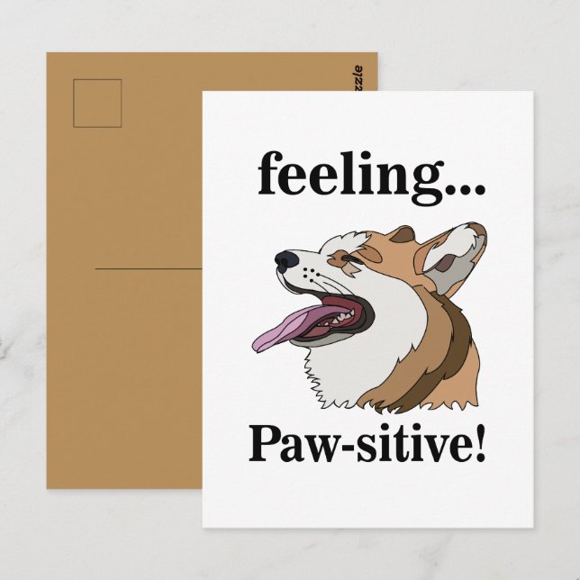 Postal Pembroke Welsh Corgi Perro Lindo (Anverso / Reverso)