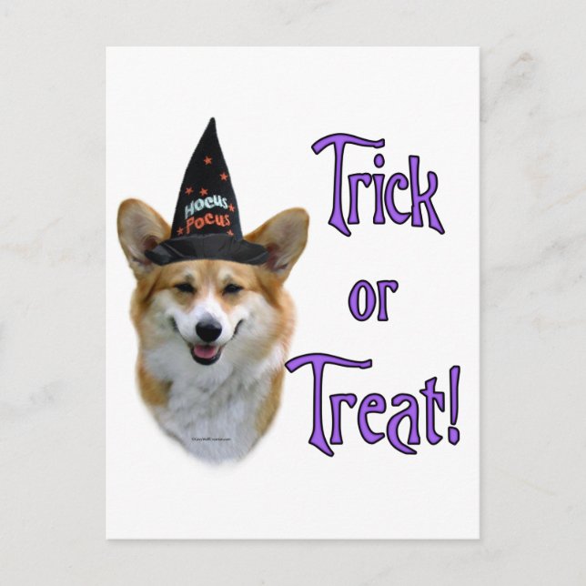 Postal Pembroke Welsh Corgi Trick (Anverso)