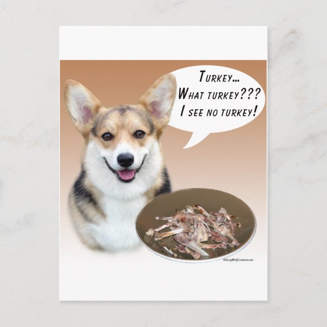 Postal Pembroke Welsh Corgi Turquía (Anverso)