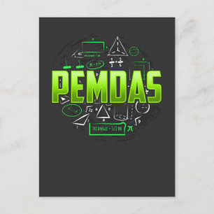 Postal Pemdas Math Teacher Matemática Estudiantil