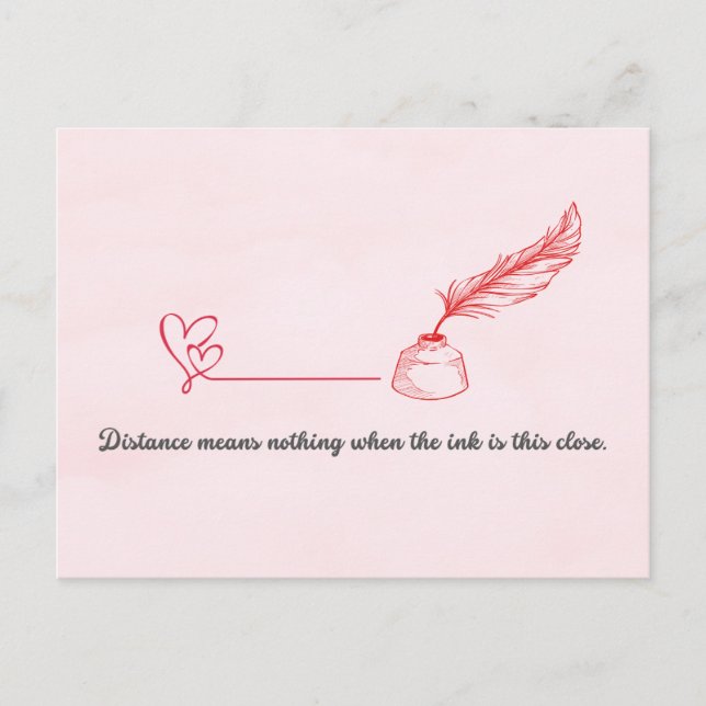 Postal Pen Pal Valentine's Day Postcard (Anverso)