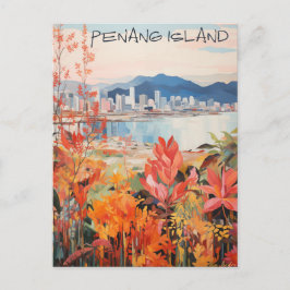 Postal Penang Malaysia Travel City Painting Aesthetic
