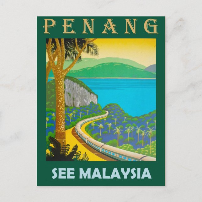 Postal Penang, Ver Malasia (Anverso)