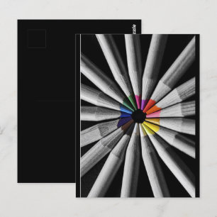 Postal Pencillos de espectro de colores