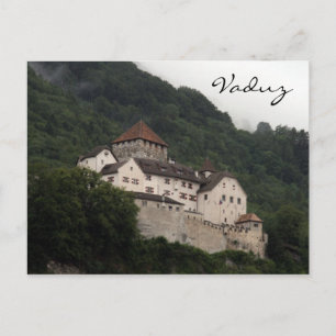 Postal pendiente de castillo vaduz