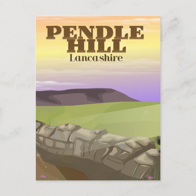 Postal Pendle Hill Lancashire (Anverso)