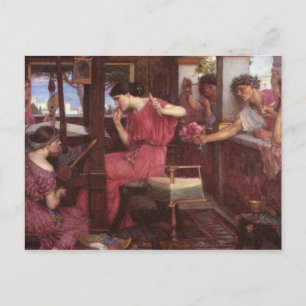 Postal Penelope Y Los Suitores - John William Waterhouse