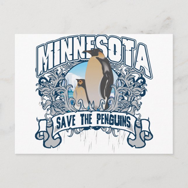 Postal Penguin Minnesota (Anverso)