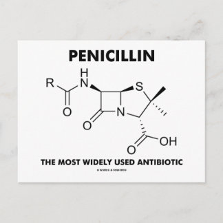 Postal Penicilina Antibiótico De Uso Más Amplio (Química)